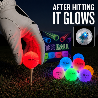 TeeBall™ LED Golf Balls - 6 Pack